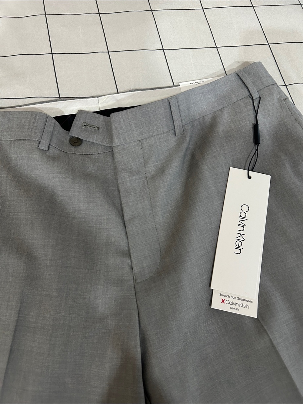 Calvin Klein Men's Gray Dress Pants BNWT
